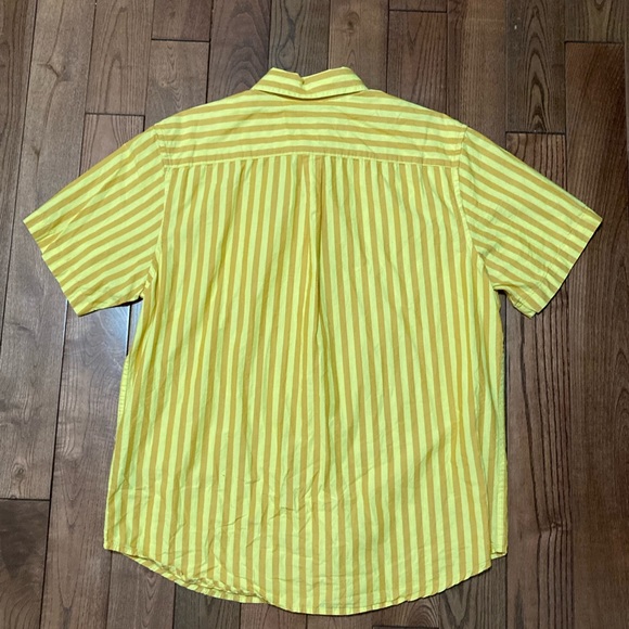 Obey - Striped Button Down S/S Shirt - Medium - Picture 3 of 3